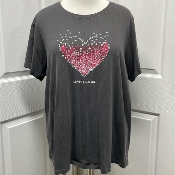 Life Is Good Star Heart Crusher Tee XXXL - Picture 1 of 9